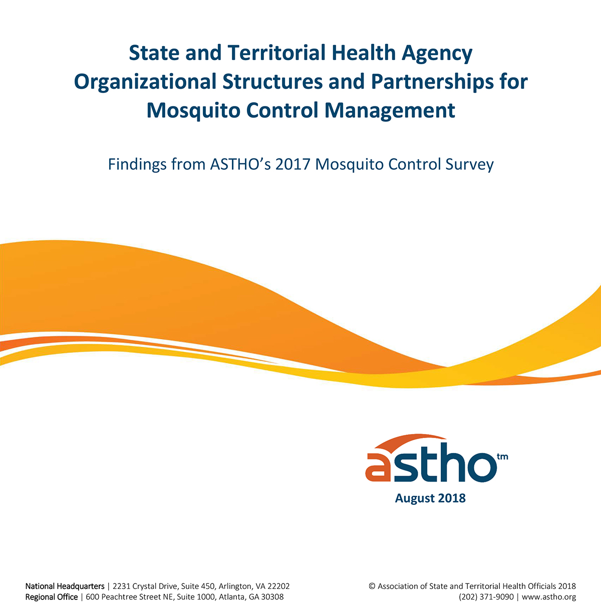State and Territorial Health Agency Organizational Structures and Partnerships for Mosquito Control Management