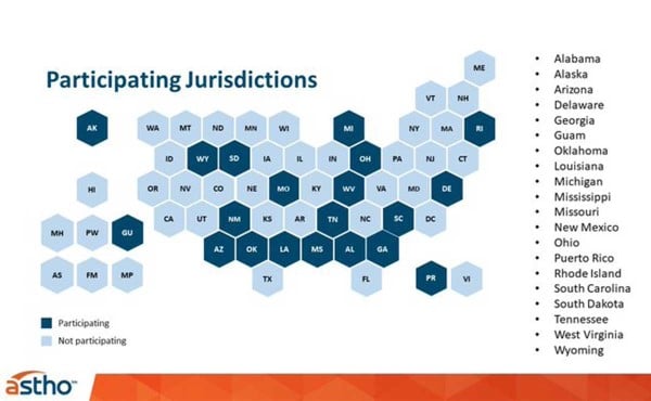 map with participating jurisdictions