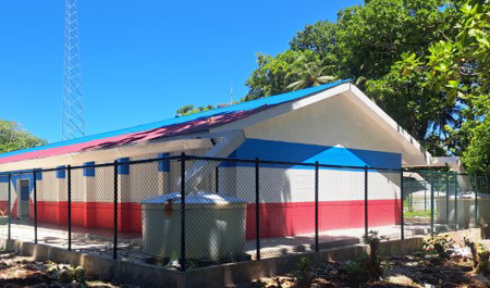 Satowan dispensary building in the Federated States of Micronesia (credit: Patrick Abraham)