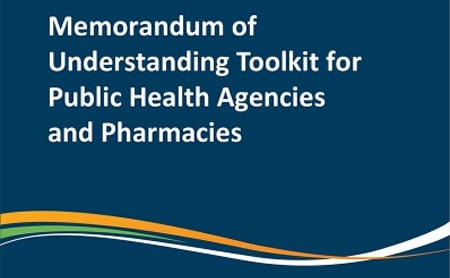 Title close-up of MOU Toolkit for Public Health Agencies and Pharmacies cover